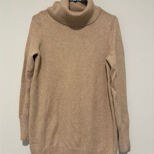 Le Chateau Classic Beige Turtleneck Sweater